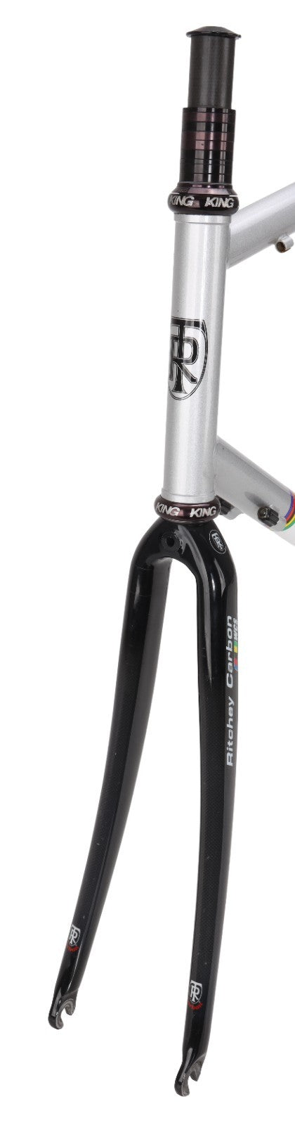 Ritchey Road Logic Steel Bike Frameset 59cm WCS Carbon SILVER 700c 1" Chris King