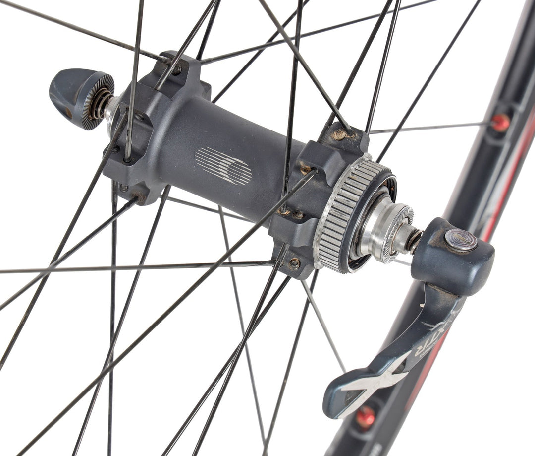 Shimano XTR WH-M975 Alloy 26” Tubeless Disc Mtn Bike Wheelset 9/10s Titanium QR