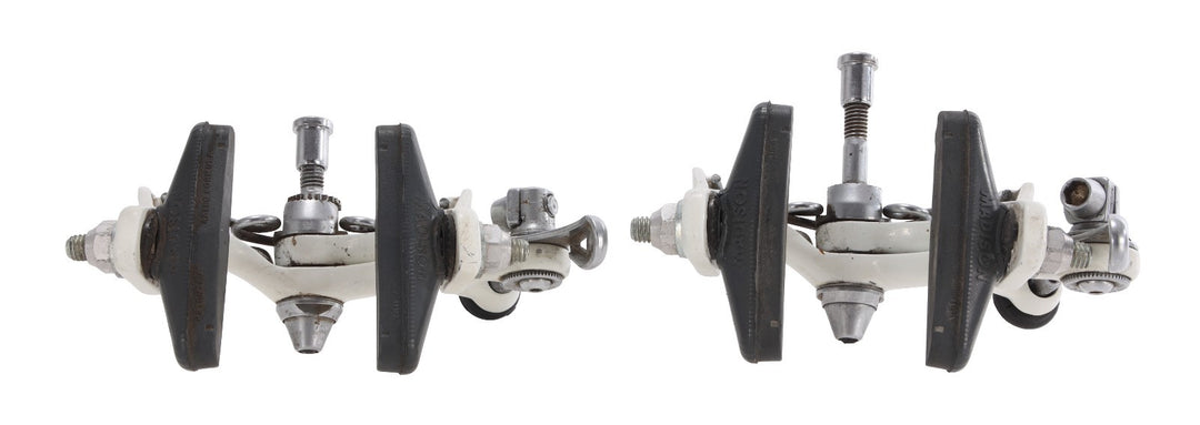 Dia-Compe Royal Gran Compe 400 Road Bike Rim Brake Caliper Set WHITE F+R Vintage