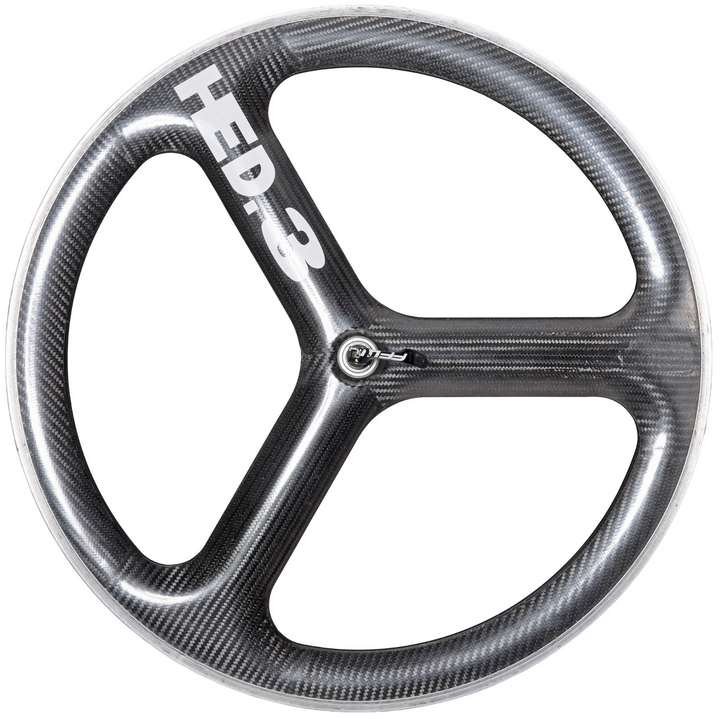 HED 3C Carbon Tri Spoke Clincher Road Bike REAR Wheel 700c 10 Sp QR Rim Brake TT