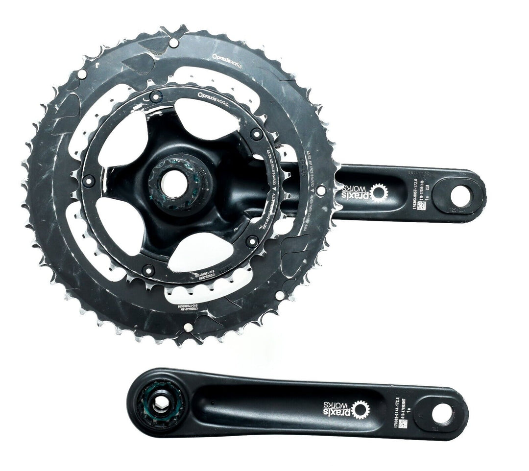 Praxis Alba 10/11 Spd M30 2x Alloy Road Bike Crankset 172.5mm 48/32T Double