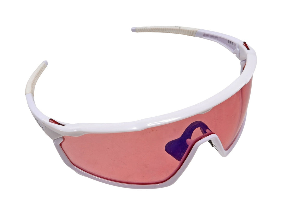 Roka SR-1 Cycling Sunglasses WHITE Frame Peach Lens GEKO Fit Triathlon Race