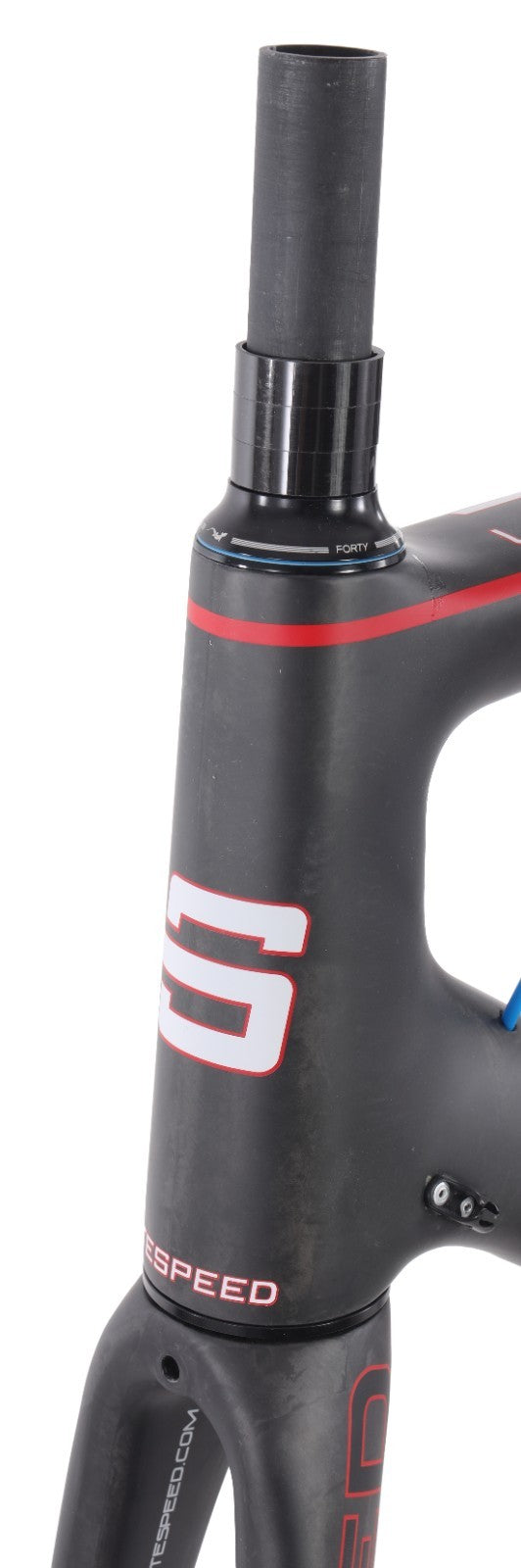 Litespeed L1 Carbon Road Bike Frameset LARGE Matte Nude/Red 700c QR Rim 30T 2016