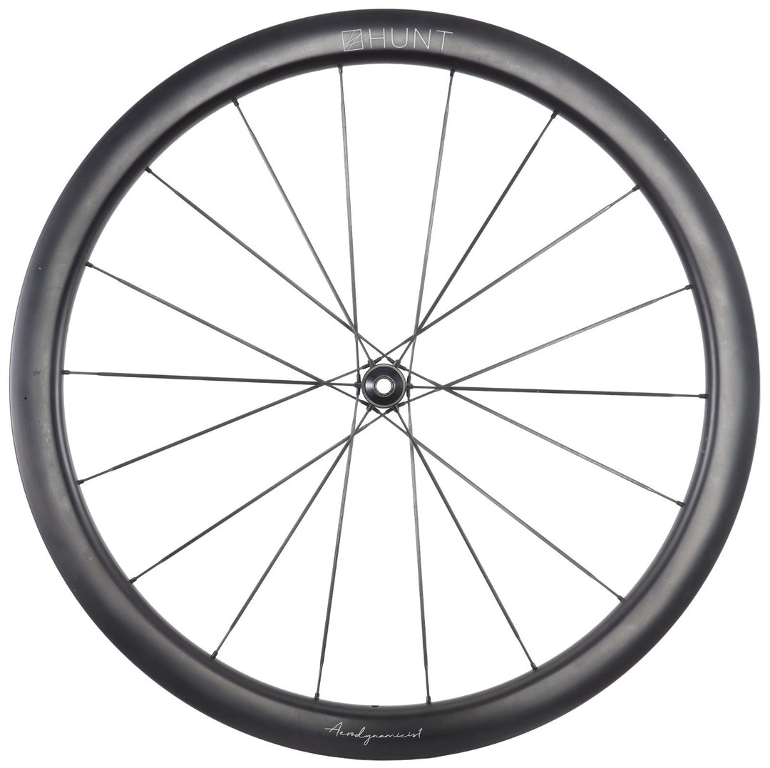HUNT 44 Aerodynamicist UD Carbon Spoke Disc Tubeless FRONT Road Wheel 700c EZO