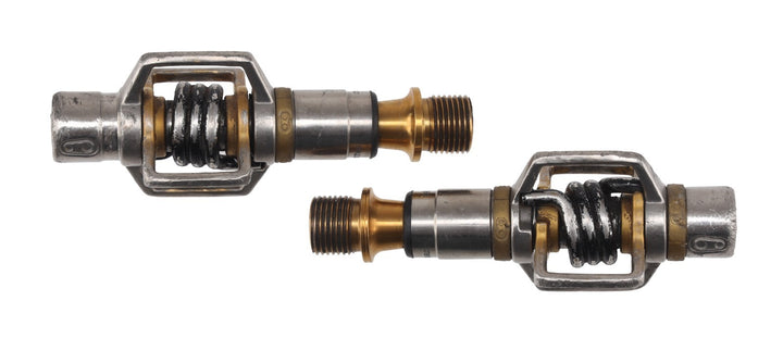 crankbrothers Eggbeater 4Ti Clipless Mountain Bike Pedals GOLD 2 Bolt NEW Cleats