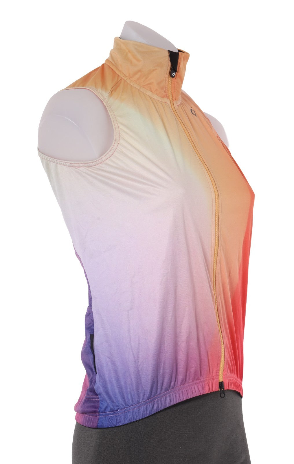 Velocio Wind Vest Women SMALL Purple Orange Road Bike Gravel Race Mountain