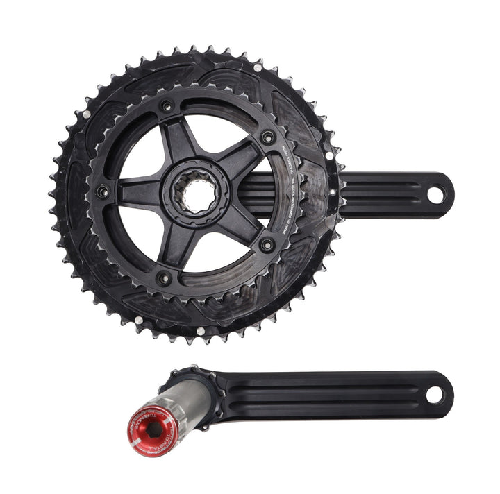 Rotor 3D+ 2x 11s Alloy Road Bike Crankset 175mm 53/39T noQ 130 BCD 5Bolt 30mm BB