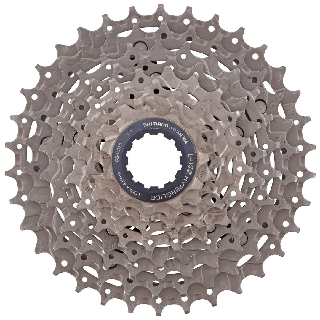 Shimano XTR CS-M970 Mountain Bike Cassette 9 Speed 11-34T Titanium Gravel MTB XC