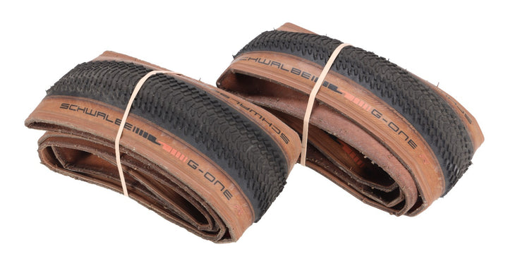 Schwalbe G-One R Tubeless Gravel Bike Tires 700 x 45c Tan Wall 1 PAIR