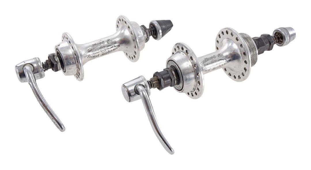 Maillard 500 Road Bike 7 Speed Hubs F+R 36H 100/126mm PAIR Vintage QR Cycling
