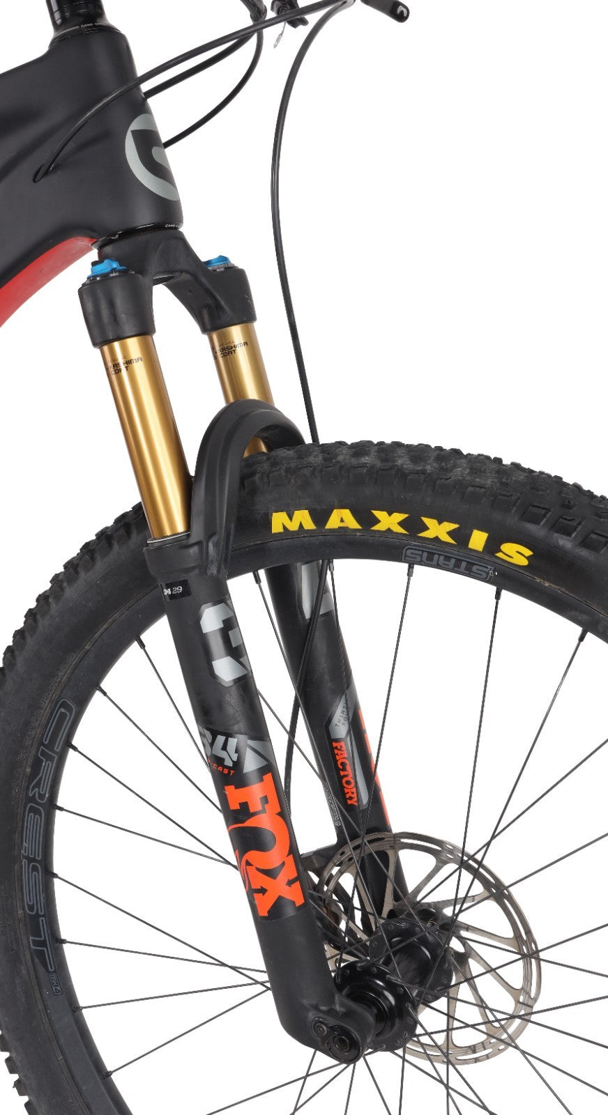 Spot Rocker Geared 29" Carbon Hardtail Mtn Bike 1x 11 Spd LG BLACK Fox SRAM 2023