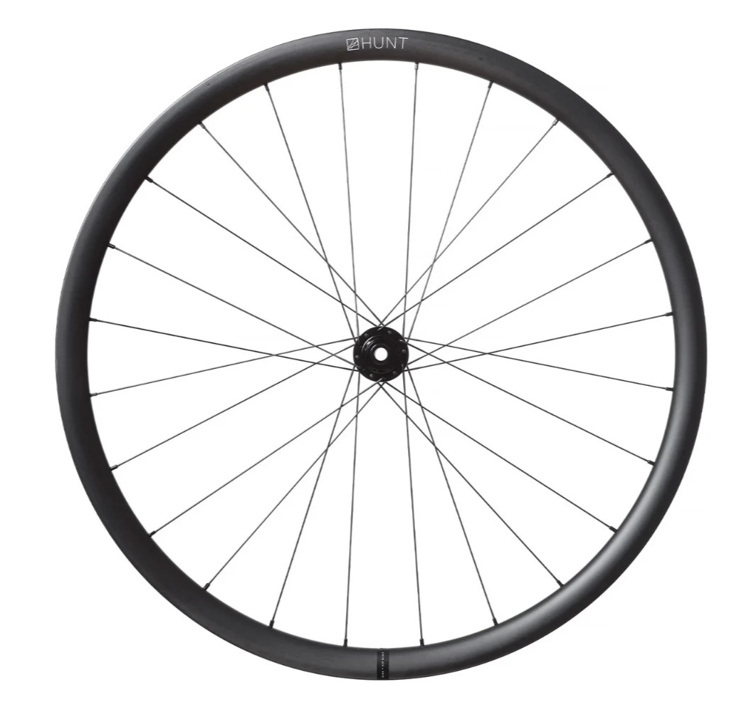 HUNT 30 Carbon Disc Tubeless Road Bike FRONT Wheel 12x 100mm 700c Gravel Cross