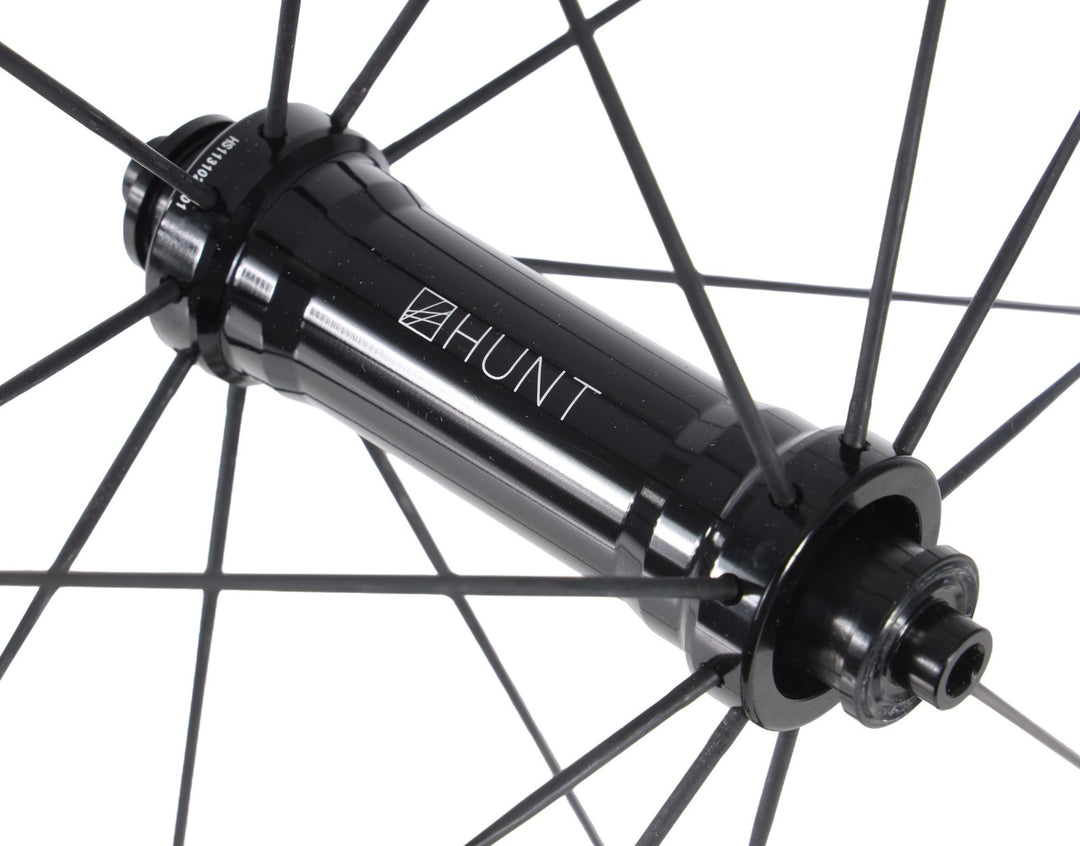 HUNT 52_62 Aerodynamicist Carbon Road Wheelset Tubeless Shimano HG 700c QR Rim