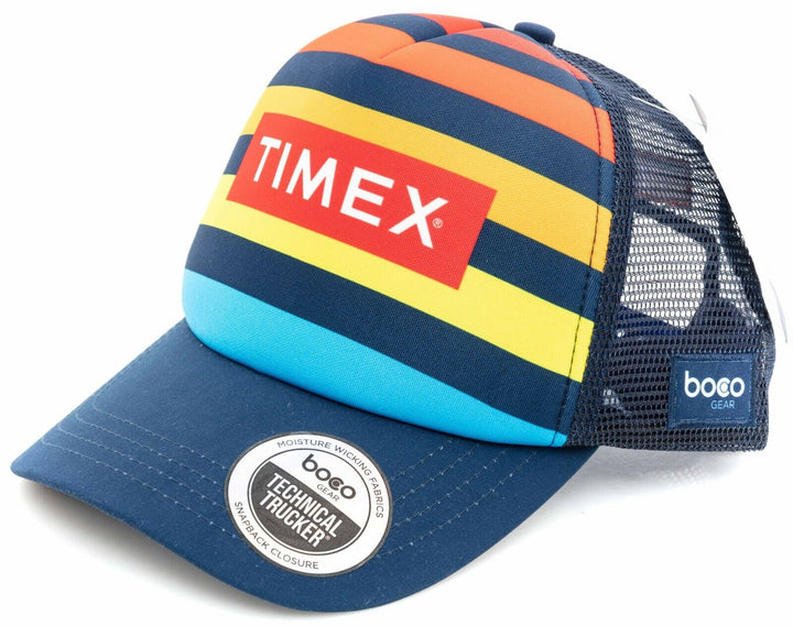 Timex Multisport Team Mesh Trucker Podium Cap ONE SIZE Blue Snapback Ironman Hat