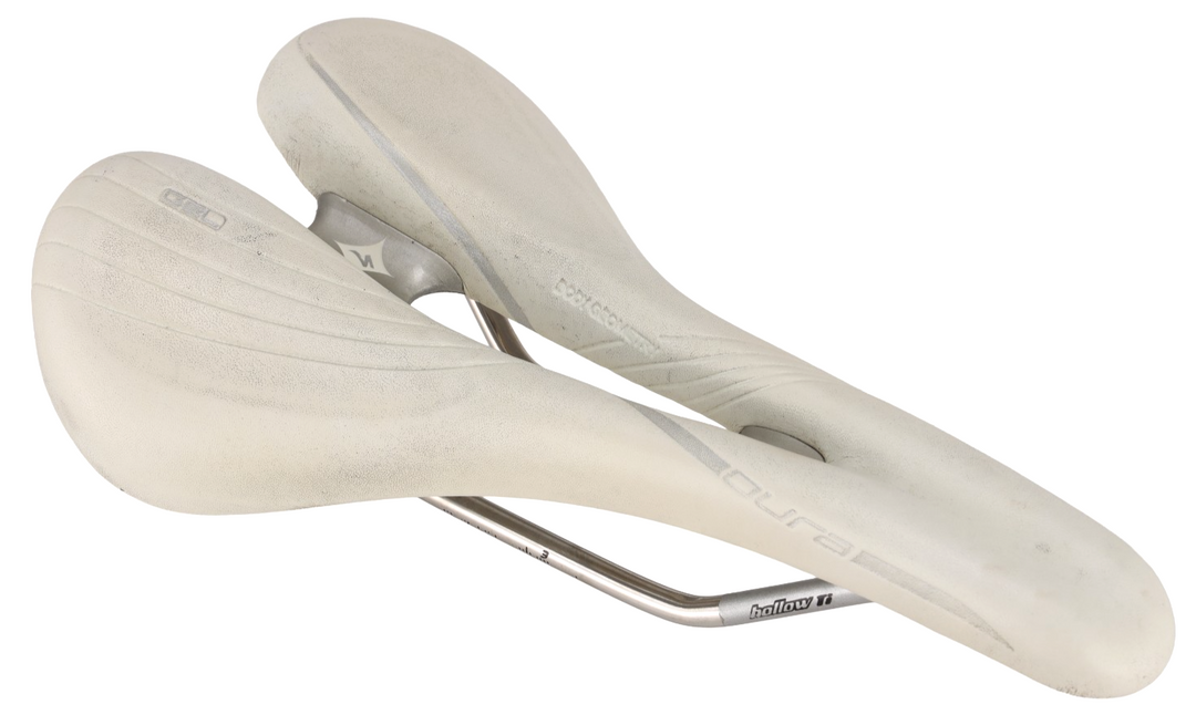 Specialized Oura Expert Gel Women Road Bike Saddle 155mm 7x 7mm Hollow Ti WHITE