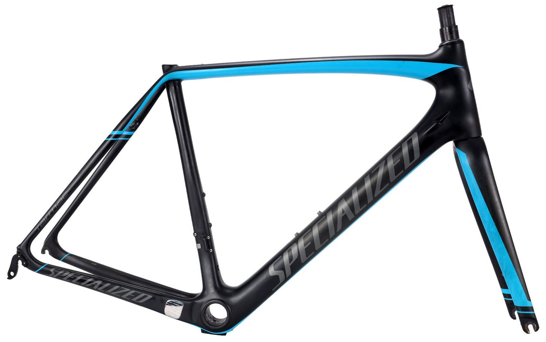 Specialized Tarmac Pro Race Carbon Road Bike Frameset 58cm CYAN 700c QR Rim 2015
