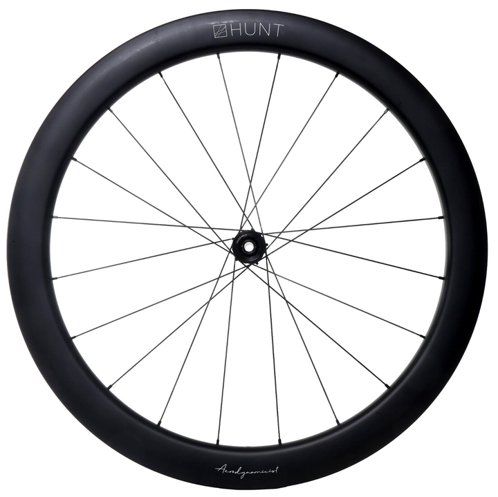 HUNT 54 Aerodynamicist Carbon Disc CL Tubeless 12x 100 Road FRONT Wheel 700c EZO