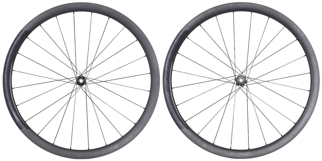 Black Inc Thirty Four Carbon Tubeless CL Disc 12s Road Bike Wheelset SRAM XDR