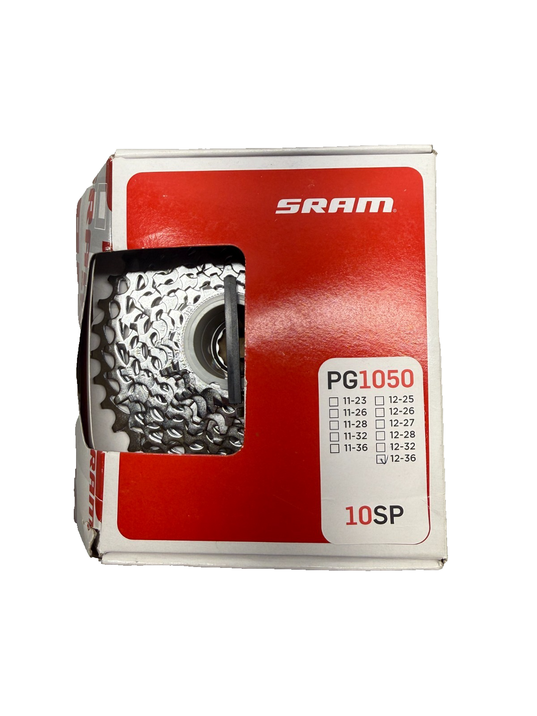 SRAM PG-1050 Road Bike Cassette 10 Speed 12-36T Gravel Race Cyclocross Silver