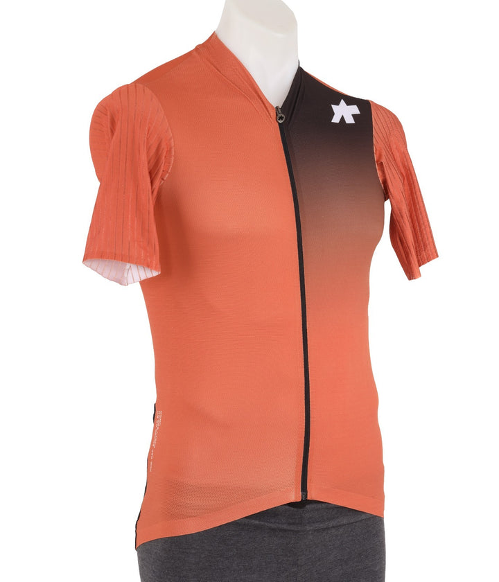 ASSOS Equipe RS Short Sleeve Cycling Jersey Men MEDIUM Orange Fade Road Bike