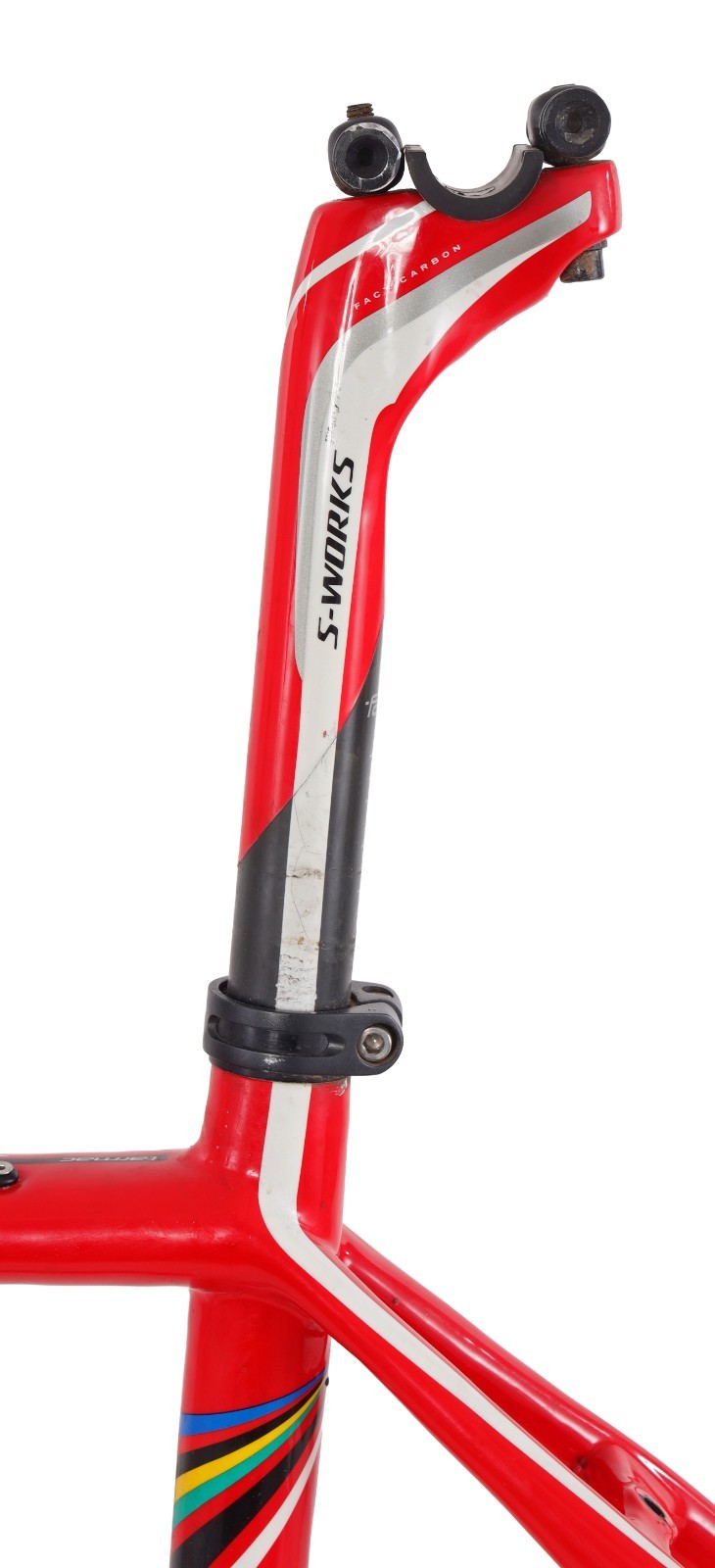 Specialized S-Works Tarmac SL4 Carbon Road Bike Frameset 54cm FLO RED 11r 2012