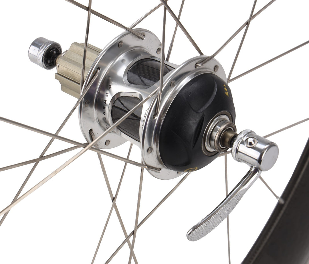 Zipp 808 Carbon Clincher Road Wheelset Campagnolo 9-12 Spd 700c Rim QR PowerTap