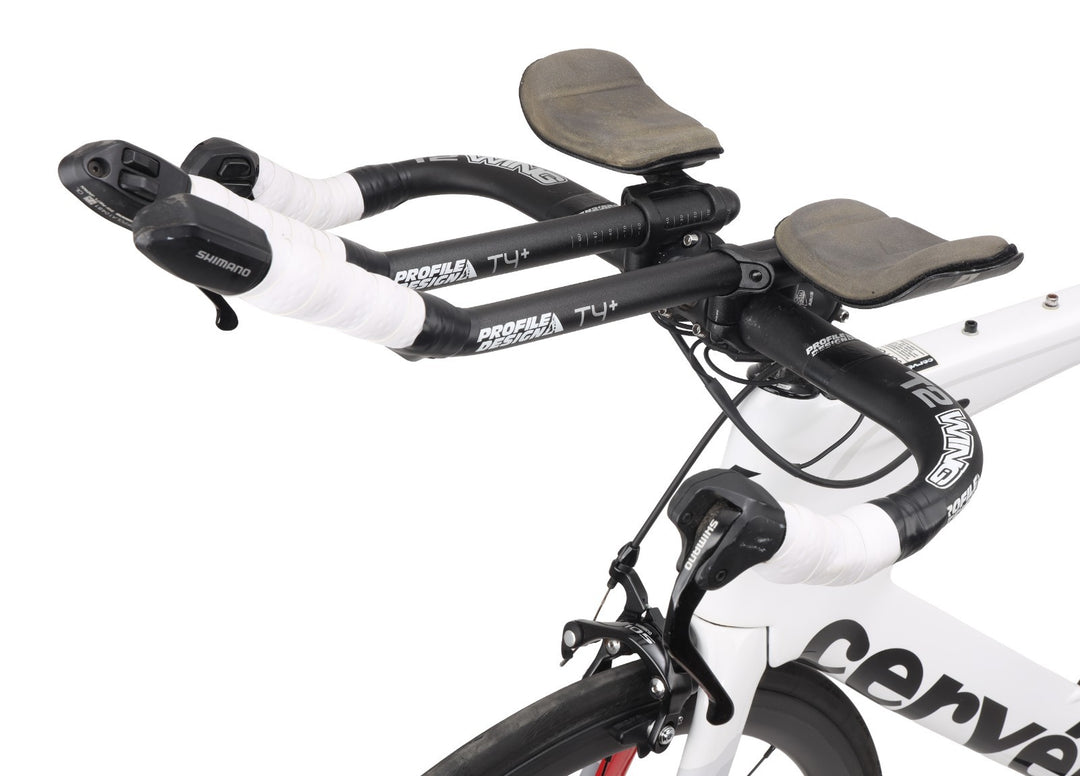 Cervelo P2 Carbon Triathlon Bike 58cm WHITE 2x 11s Power Ultegra Di2 Rim QR 2017