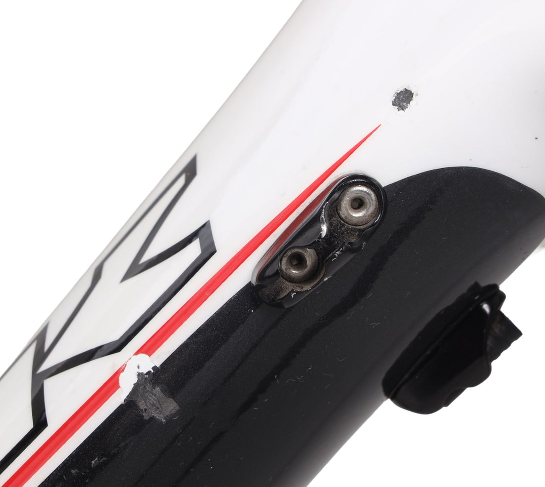 Trek Madone 6.9 OCLV Red Carbon Road Bike Frameset XL 60cm WHITE Rim QR USA 2008