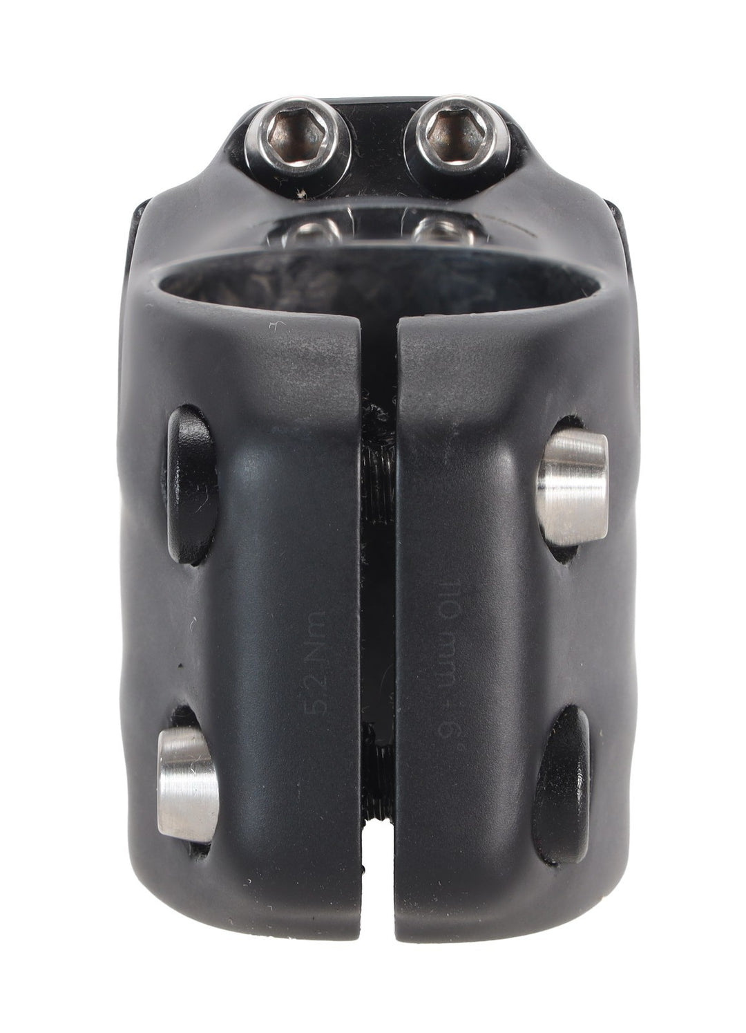 Black Inc Carbon Road Bike Stem 31.8 x 110mm 4-Bolt Titanium -6° Lightweight