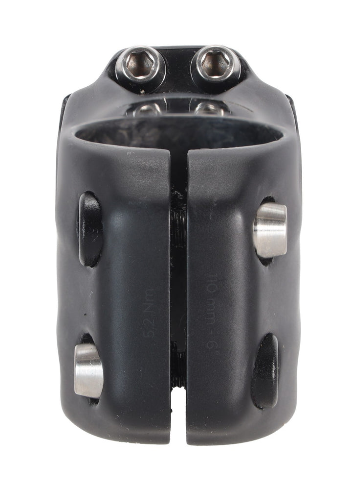 Black Inc Carbon Road Bike Stem 31.8 x 110mm 4-Bolt Titanium -6° Lightweight