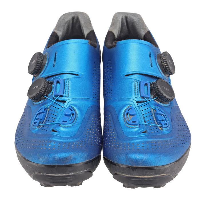 Shimano S-Phyre Carbon Mountain Bike Shoes EU 41 US 7.5 Mens 2-Bolt BOA BLUE