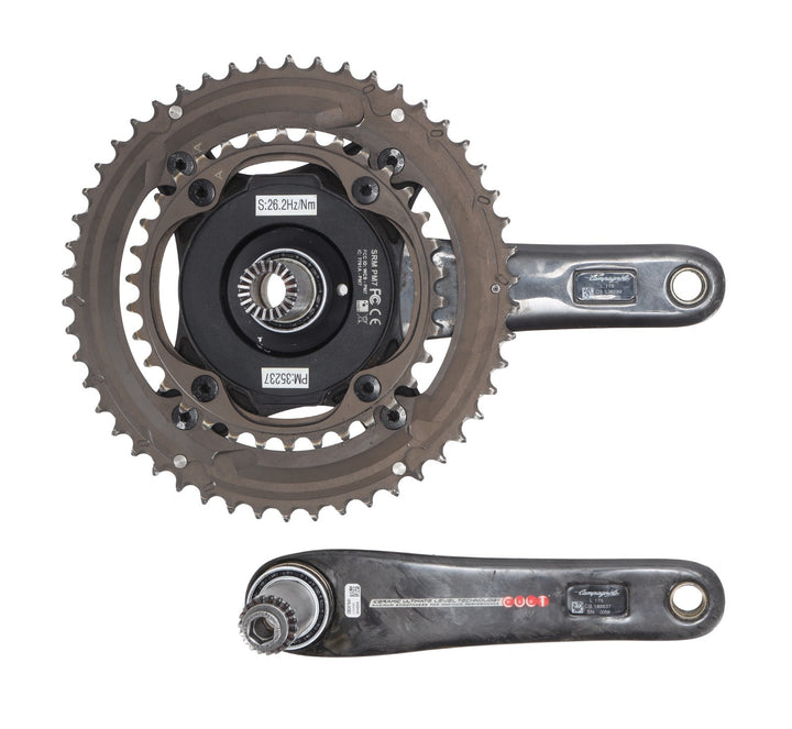 Campagnolo Super Record 2x11s SRM Power Meter Crankset 175mm Carbon 50/34T w/ BB