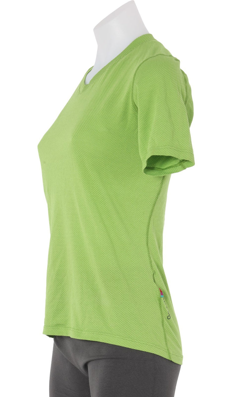 Velocio Radiator Mesh Short Sleeve Cycling Tee Women S Green Trail Gravel CX