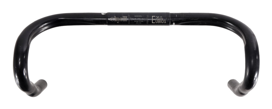Cinelli Eubios Alloy Road Bike Handlebars 26 x 42cm Black Vintage
