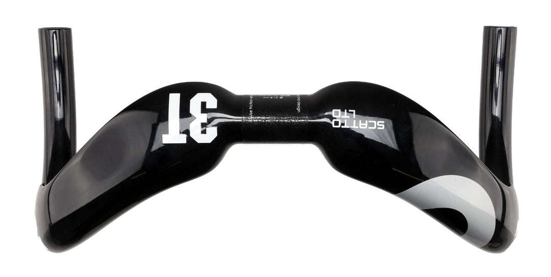 3T Scatto LTD Carbon Track Bike Drop Handlebar 31.8 x 35cm Black