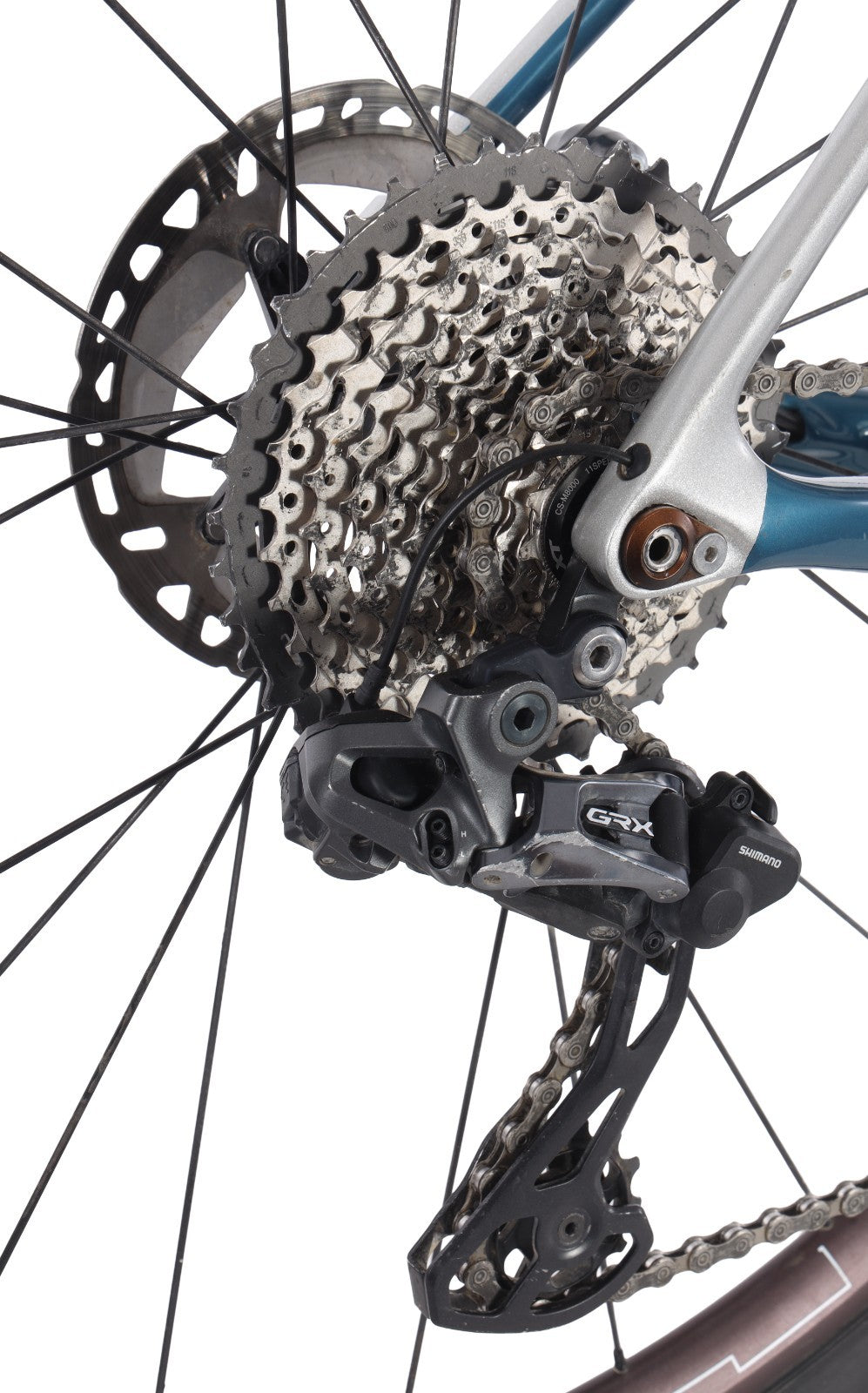 blue cycles Hogback Race Carbon Disc Gravel Bike GRX Di2 2x11 MD/LG Shimano 2021