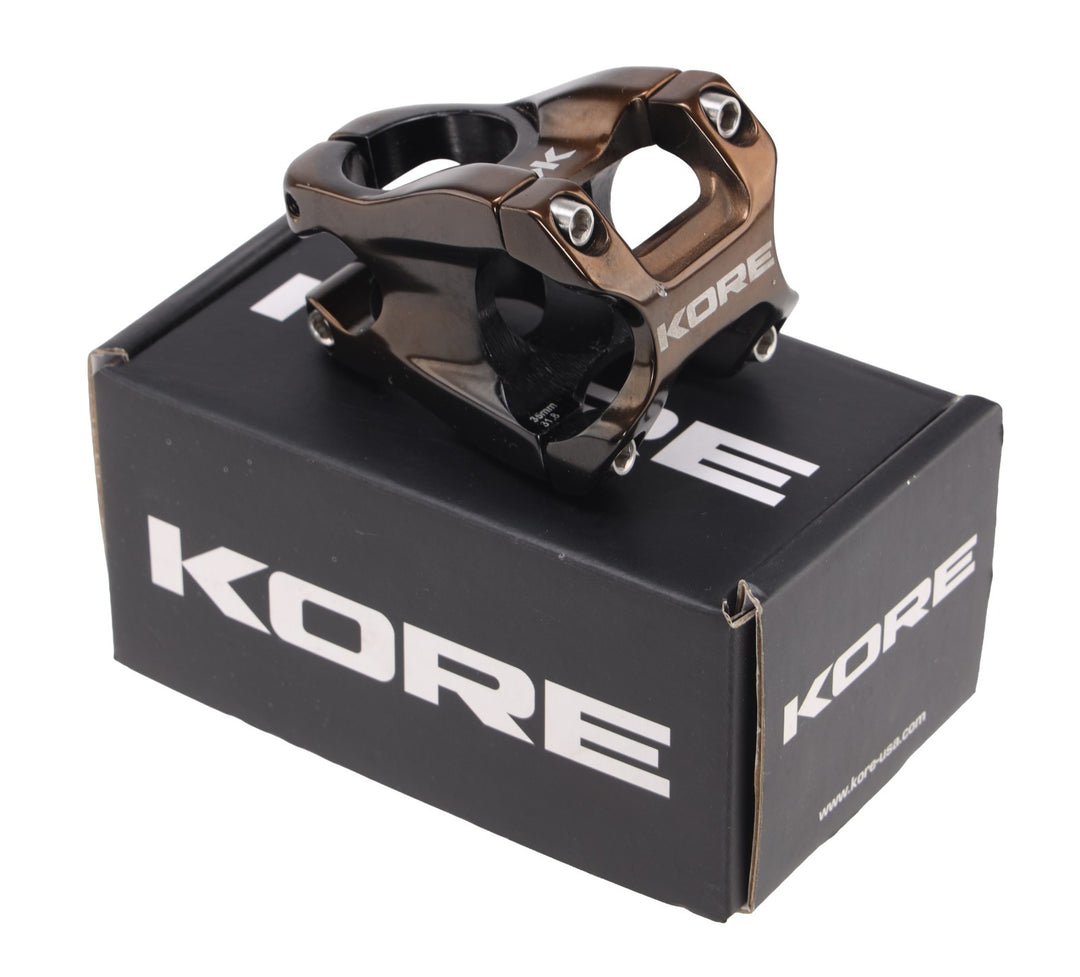 KORE Repute Mountain Bike Stem 31.8 x 35mm 0° 1 1/8" MTB Deep Bronze Black