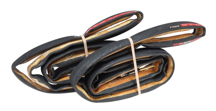 Vittoria PAVE CG Pro Series Tubular Road Bike Tire PAIR 28" x 25c BLACK Tri TT