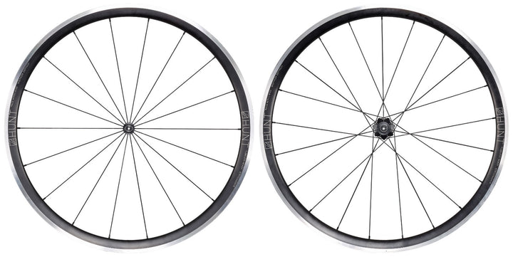 HUNT Race Aero Wide Alloy Road Wheelset Tubeless Shimano 11 Sp 700c QR Rim Brake