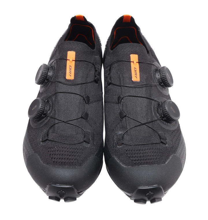 DMT KM0 Knit Mountain Bike Shoes EU 41 US Men 8 BOA BLACK/ORANGE 2-Bolt XC Race