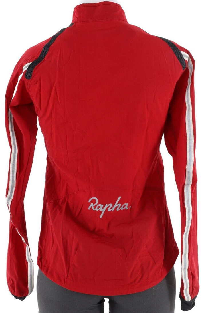 Rapha Women Wind Jacket XS Red Lightweight Road Bike Gravel CX Cycling Packable