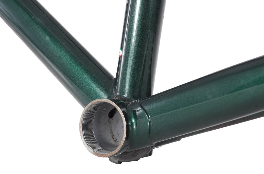 Torelli Corsa Strada Steel Road Bike Frameset 55cm Carbon Fork Green 700c Italy