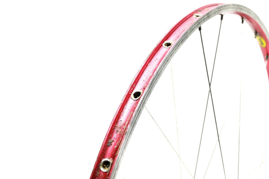 Mavic Helium SUP Tubular FRONT Wheel Rim Brake QR Alloy Red Road Triathlon TT