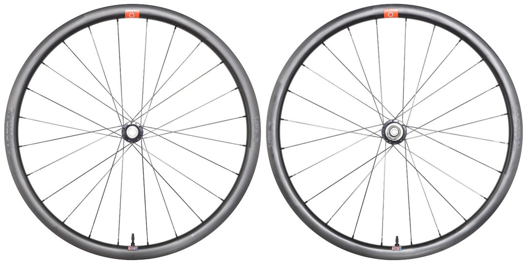 Astral Veil3 Carbon Tubeless 700c Disc Road Bike Wheelset Shimano 11s CLD White