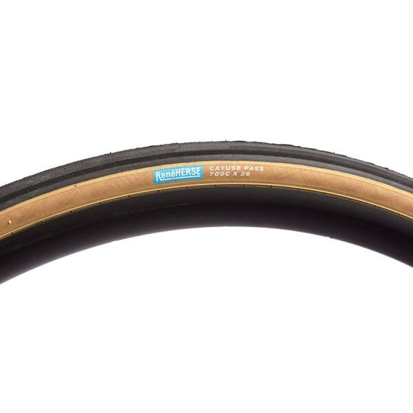 Rene Herse Cayuse Pass Extralight Clincher Road Bike Tire 700 x 26c Tan Wall