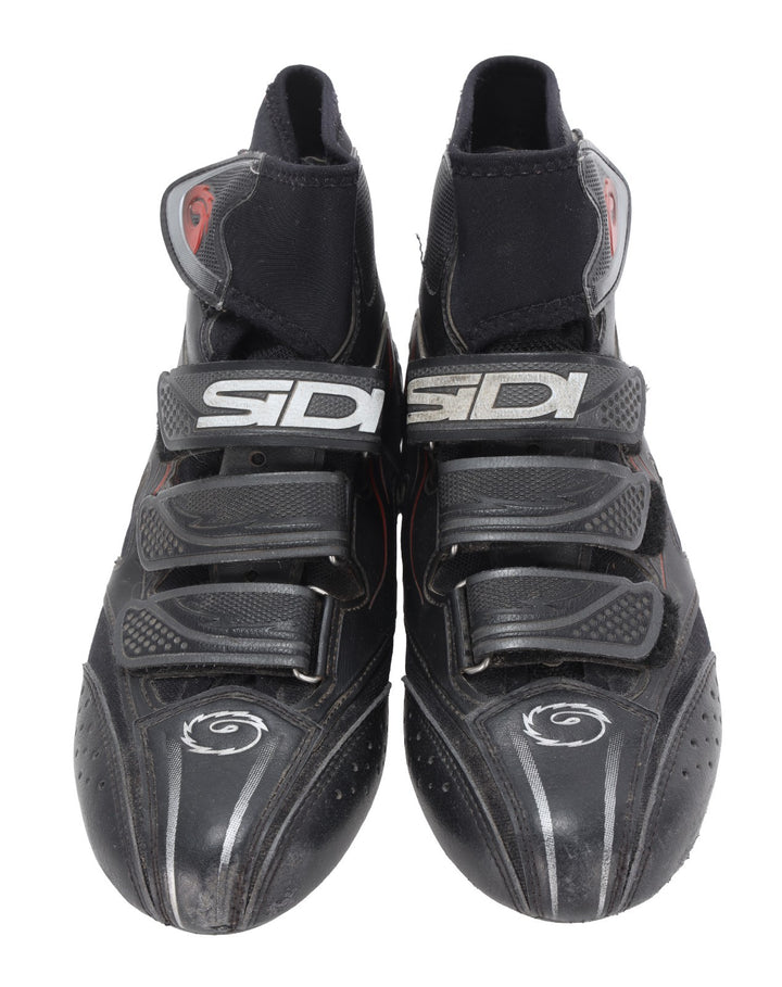 Sidi Hydro GTX Road Bike Shoes Men EU 40 BLACK 2/3-Bolt Gore-Tex Waterproof