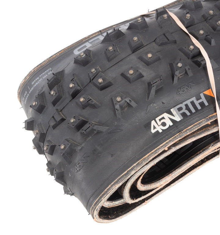 45NRTH Wrathchild Mtn Bike Tires PAIR 27.5 x 3" Studdable Winter BLACK 120 TPI