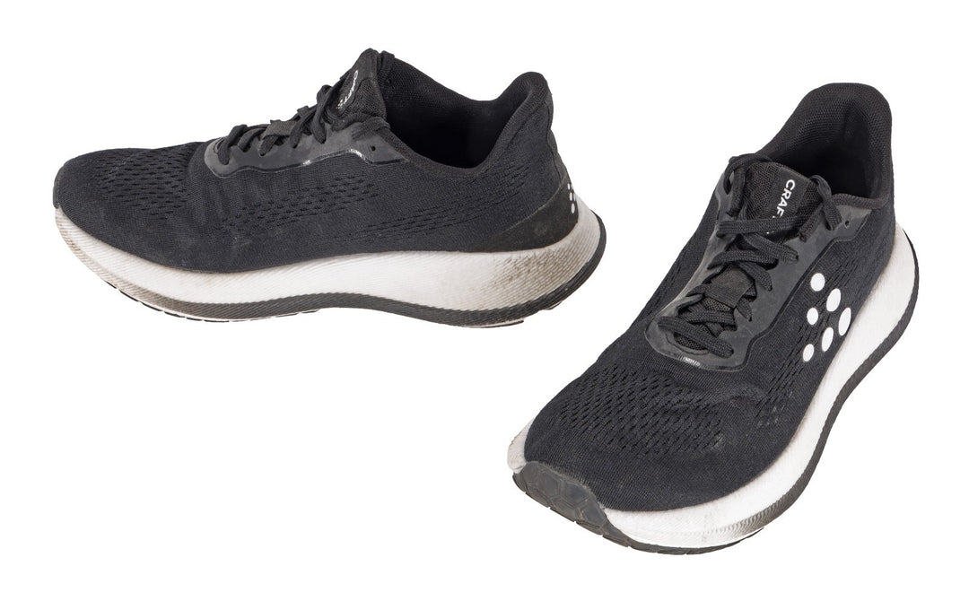Craft Pacer Road Running Shoes US Men 9 Blk/White Neutral Px Foam Race Training