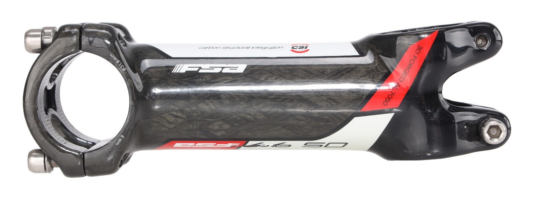 FSA OS-99 CSI Carbon Alloy Road Gravel Bike Stem 31.8 x 110mm 6º BLACK Ti Bolts