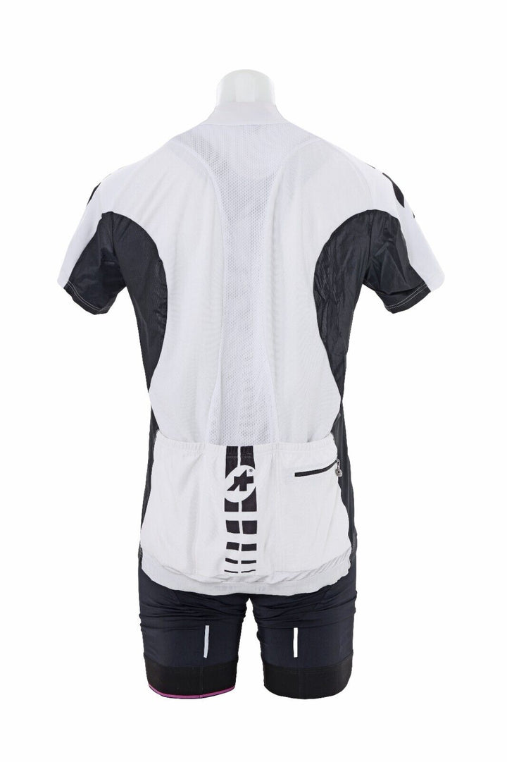 Assos Mille Jersey & T.Equipe S7 Bib Short Cycling Kit Men LARGE WHITE Road Bike